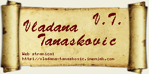 Vladana Tanasković vizit kartica